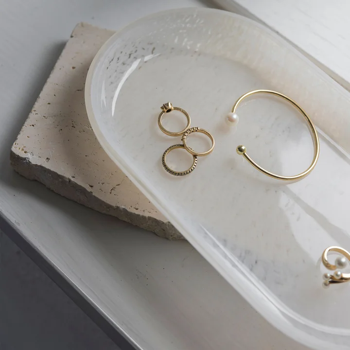 Mette Ditmer - OPAL Plateau, 14 x 25,5 cm, lin