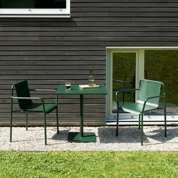 TipToe - Chaise de jardin Panorama avec accoudoirs, forest green