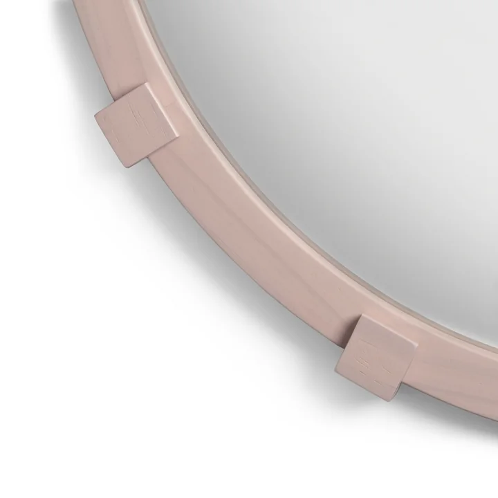 & klevering - Chunk Miroir, Ø 49,5 cm, rose