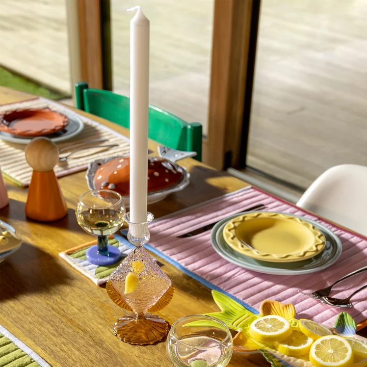 & klevering - Fish bougeoir, rose