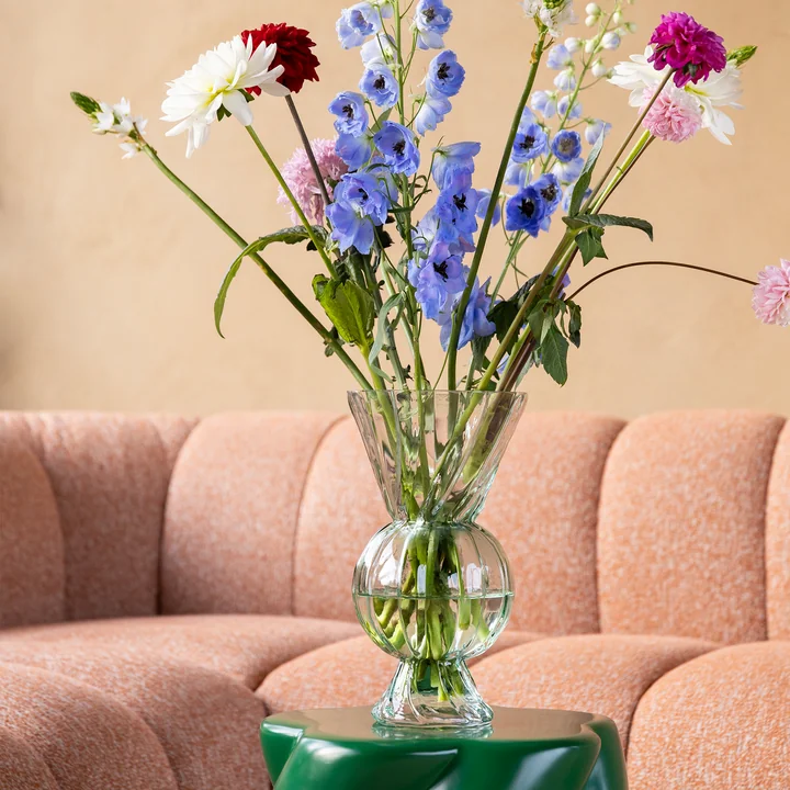 & klevering - Vase en verre Rhombic, vert