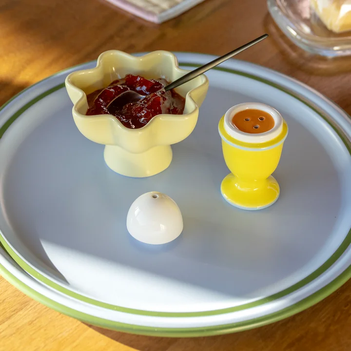 & klevering - Salière et poivrière, œuf / jaune