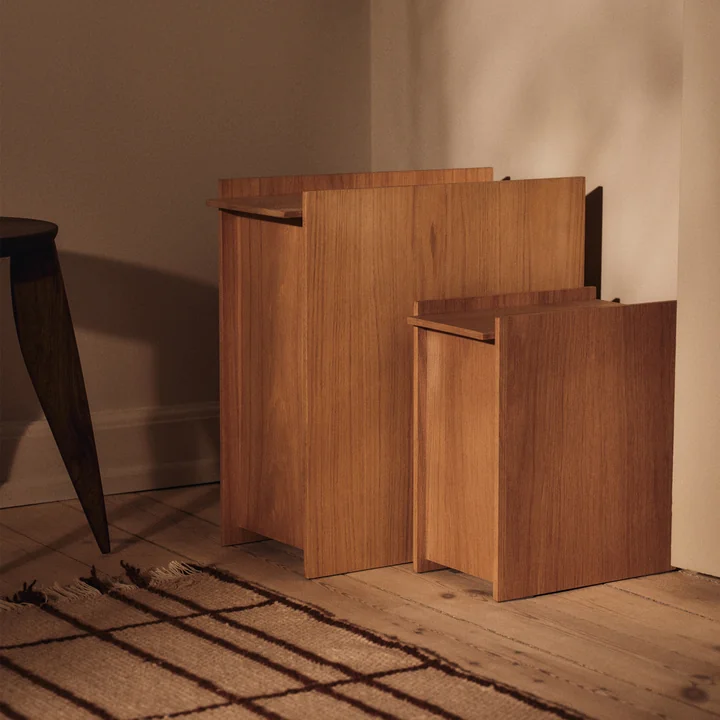 Ferm Living - Sama Poubelle, chêne