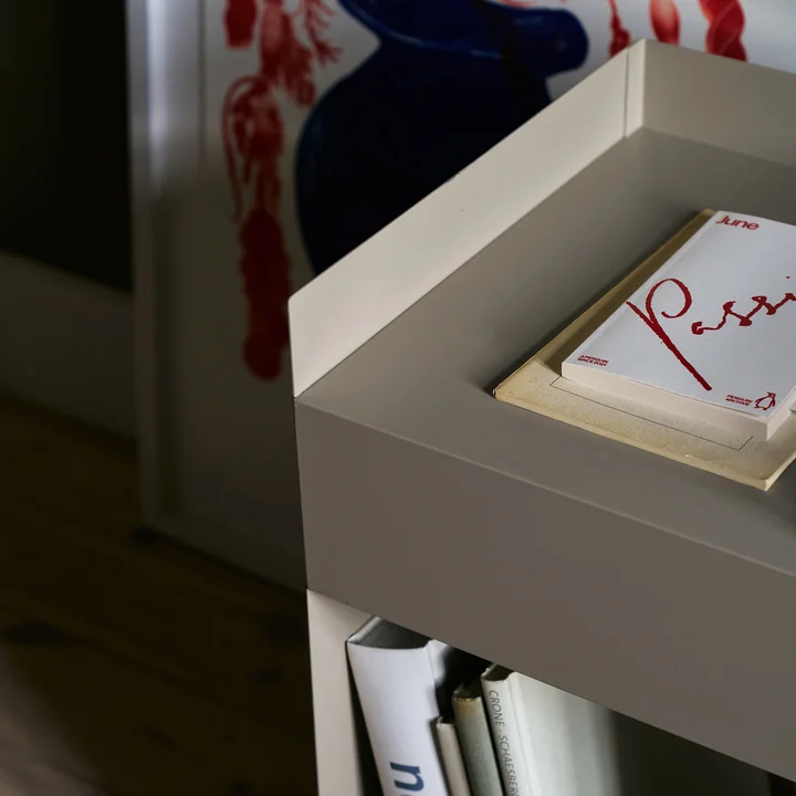 Rotate Table d'appoint SC73, 59 x 35 cm, acier, gris-beige (édition exclusive) de & Tradition