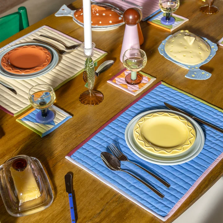 & klevering - Stitch Set de table, 45 x 3 3. 5 cm