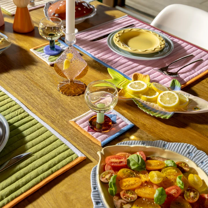 & klevering - Stitch Set de table, 45 x 3 3. 5 cm