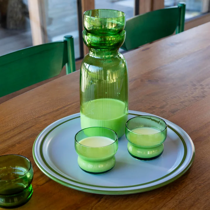 & klevering - Circus Carafe 1,3 L avec verre, vert