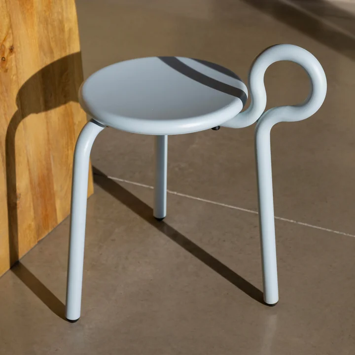 & klevering - Lasso Tabouret, ice blue