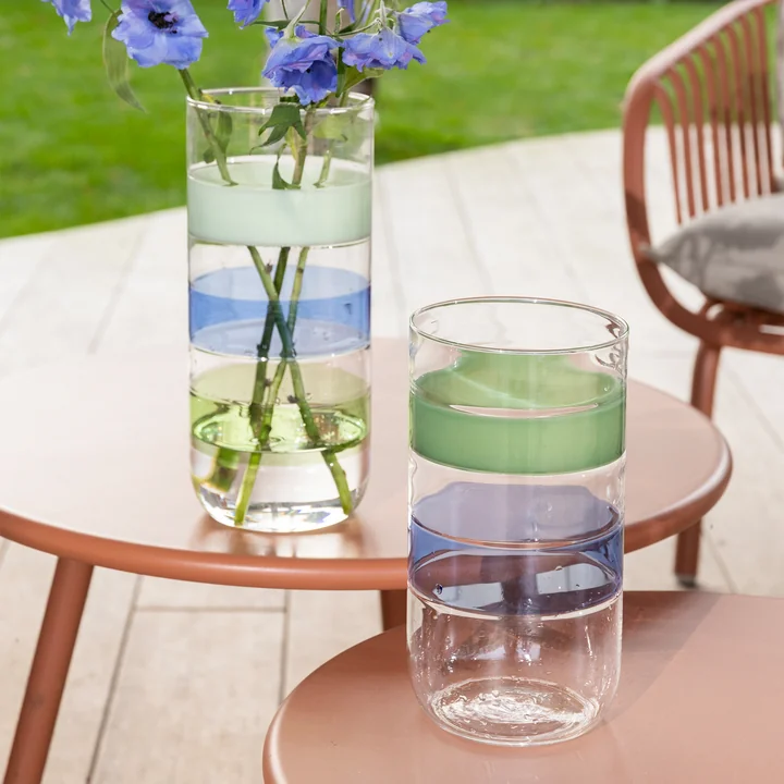 & klevering - Lumo Vase large et small, multicolore