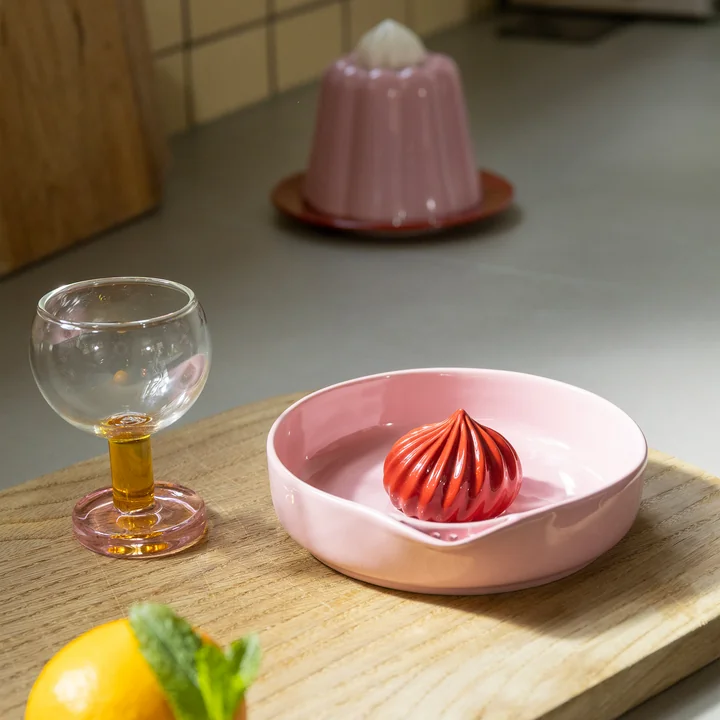 & klevering - Pudding Presse-agrumes, rose