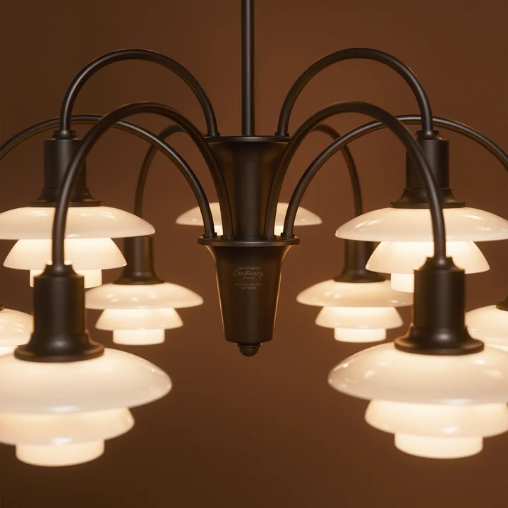 Louis Poulsen - PH 1/1 Lustre Centenary Edition, aged brass / dusty terracotta (9-bras)