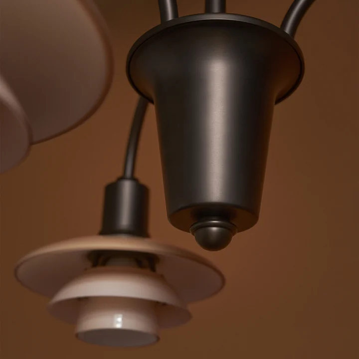 Louis Poulsen - PH 1/1 Lustre Centenary Edition, aged brass / dusty terracotta (3-bras)