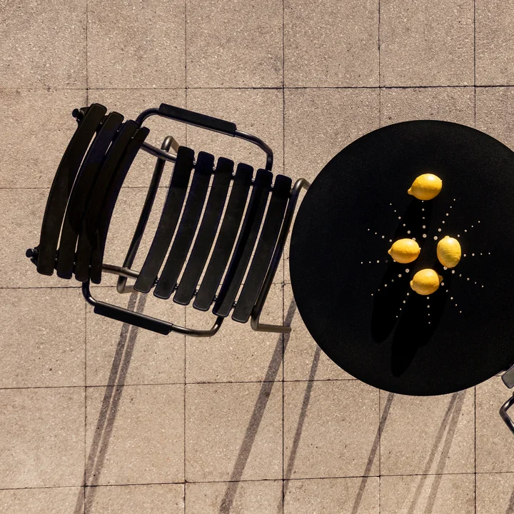 HOUE - ReCLIPS Outdoor Dining fauteuil, noir