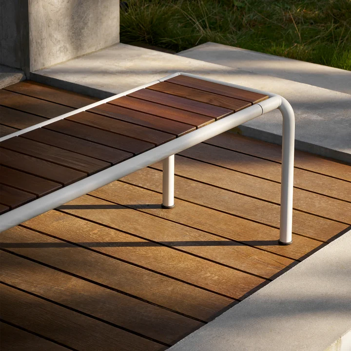 HOUE - Banc de jardin AVANTI, frêne, muted white