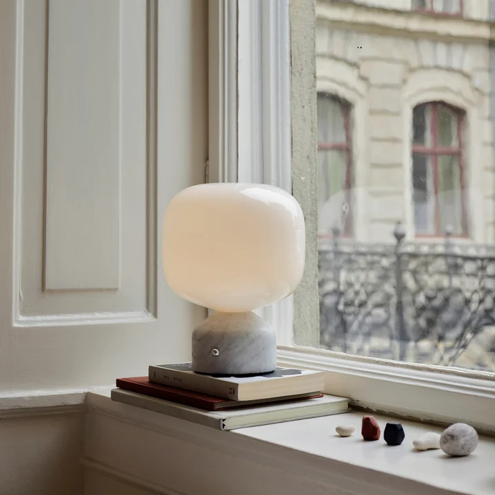 Gejst - MEEMO lampe de table portable White Marble