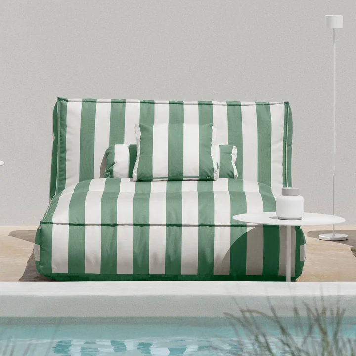Blomus - Stay Lit d'extérieur, 120 x 190 cm, lily white / duck green