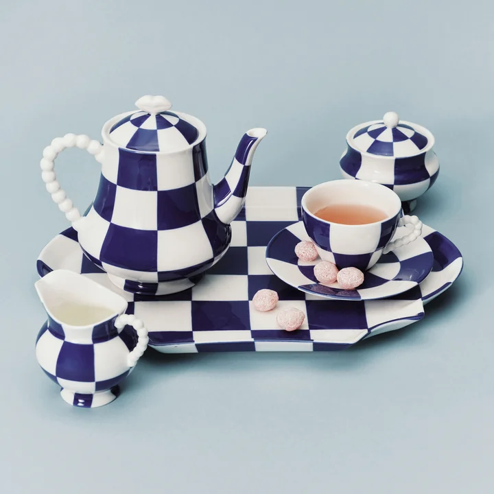 Serax - Fête des Bêtes Collection, bleu / blanc