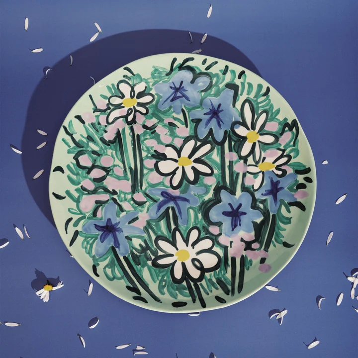 Serax - Serving Spring Plateau de service, vert / bleu