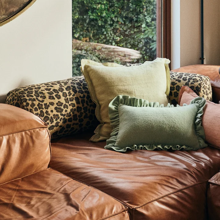 HKliving - Coussin à roulettes, Ø 30 x 150 cm, panthère