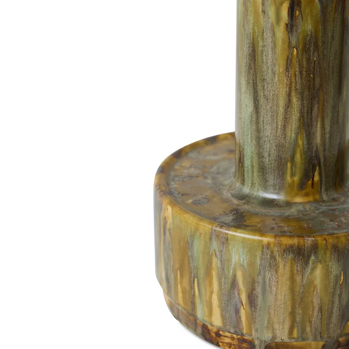 HKliving - Pied de lampe de table en céramique, reactive green