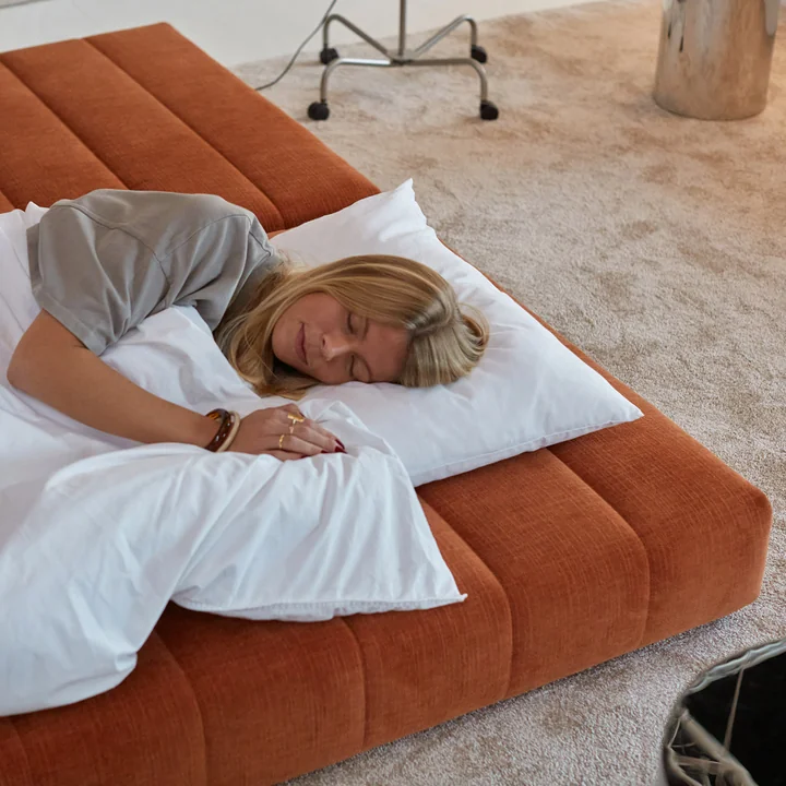 Innovation Living - Cozypad Canapé-lit & Pouf avec coussin de dossier / accoudoir