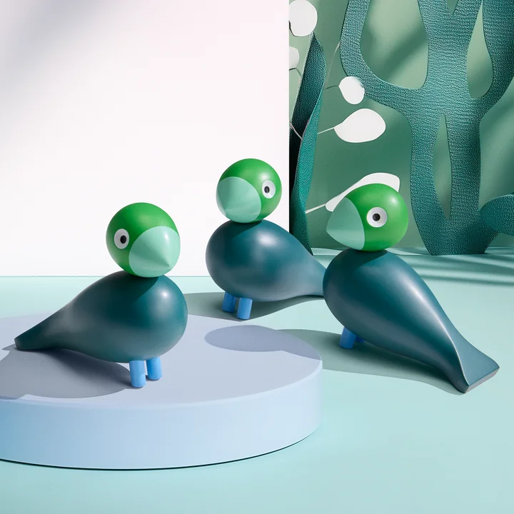 Kay Bojesen - Oiseau chanteur Flora, Year Bird 2026, vert foncé