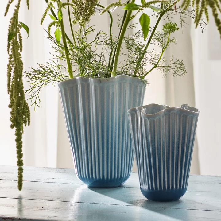 Kähler Design - Hammershøi Unfold Vases, bleu