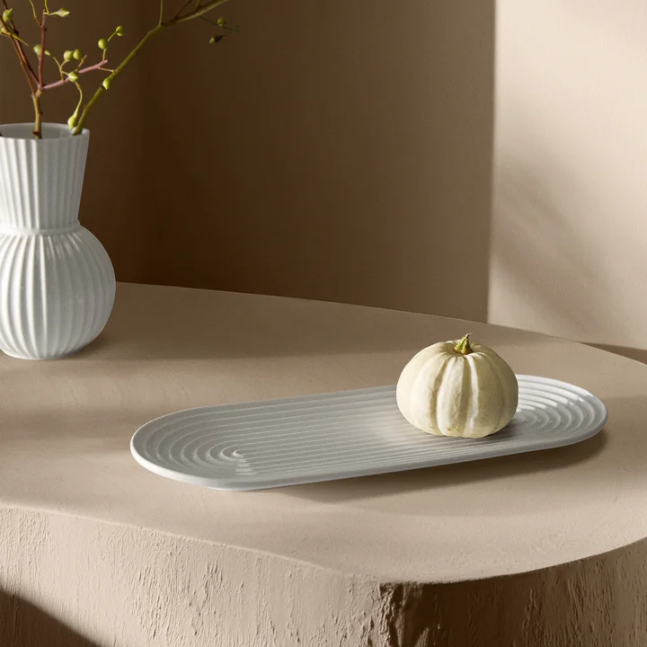 Lyngby Porcelæn - Lyngby Tura plat de service ovale, 34 x 14,5 cm