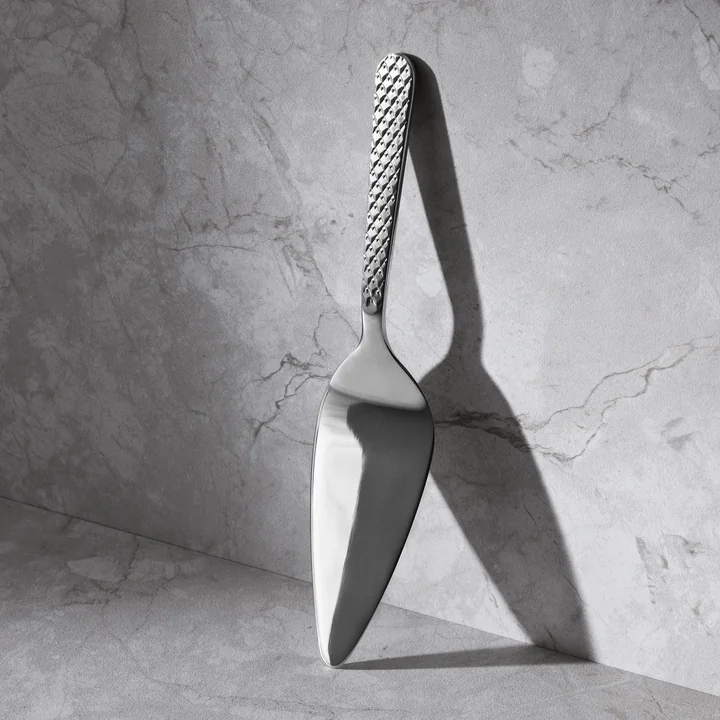 Lyngby Porcelæn - Pelle à tarte Rhombe, acier