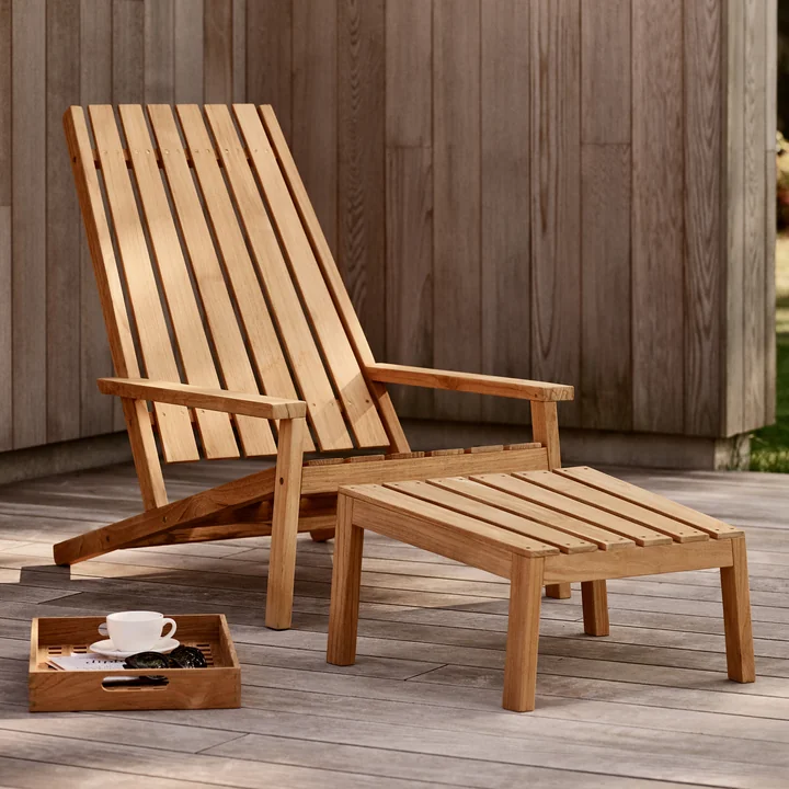 Fritz Hansen - Skagerak Between Lines Deck Chair et Stool