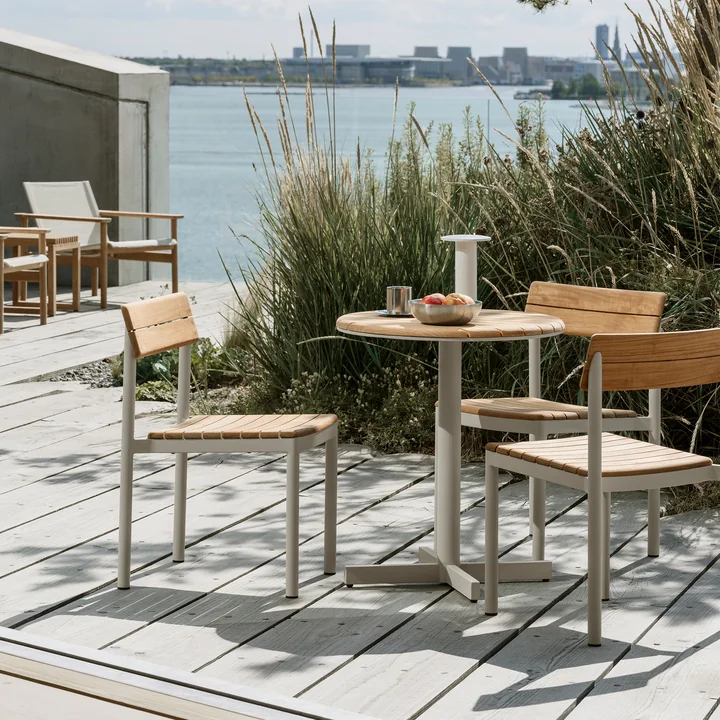 Fritz Hansen - Skagerak Pelagus Chaise, teck / ivoire