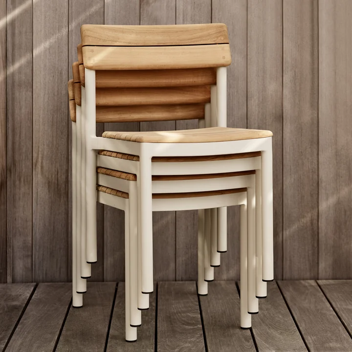 Fritz Hansen - Skagerak Pelagus Chaise, teck / ivoire