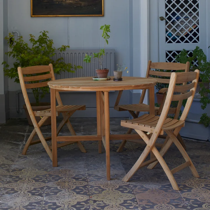 Fritz Hansen - Skagerak Selandia chaise pliante, teck