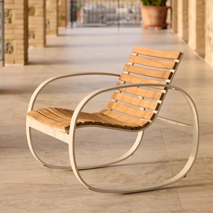Cane-line - Parc Chaise à bascule teck / sable