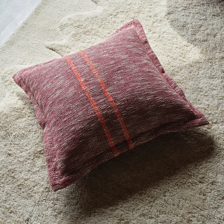 Tom Dixon - Track Coussin, 56 x 56 cm, bourgogne