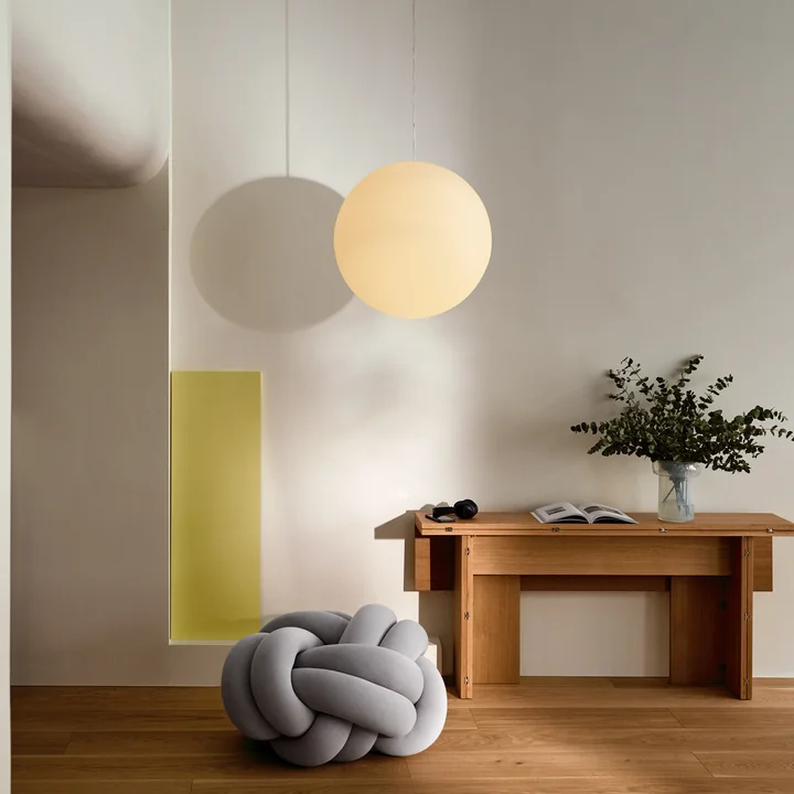 Design House Stockholm - Luna Suspension XL Ø 60 cm, blanc
