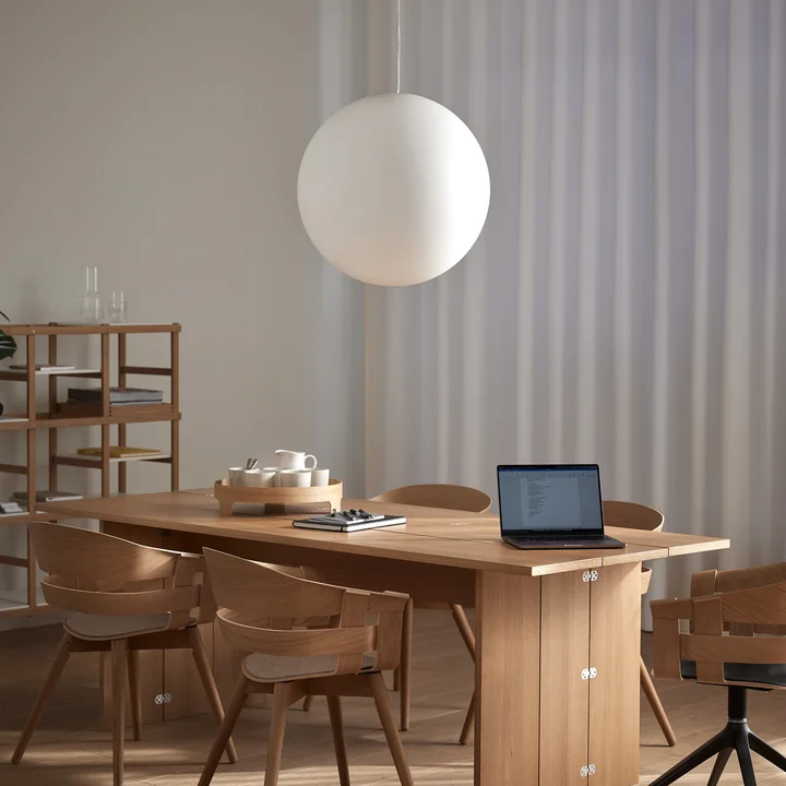 Design House Stockholm - Luna Suspension XL Ø 60 cm, blanc