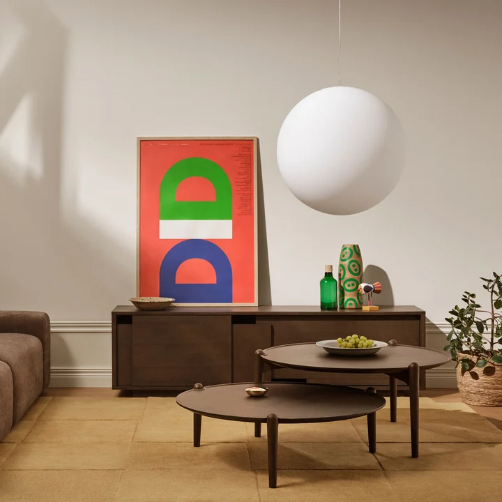 Design House Stockholm - Luna Suspension XL Ø 60 cm, blanc