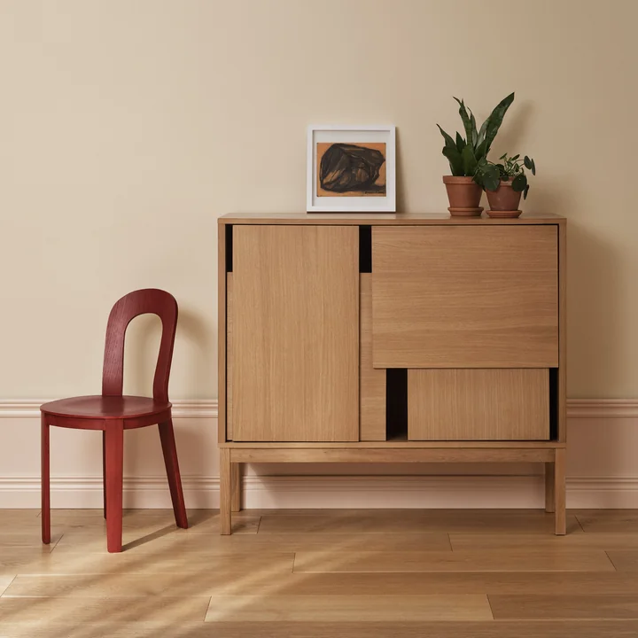 Design House Stockholm - Layer Sideboard avec pieds, chêne