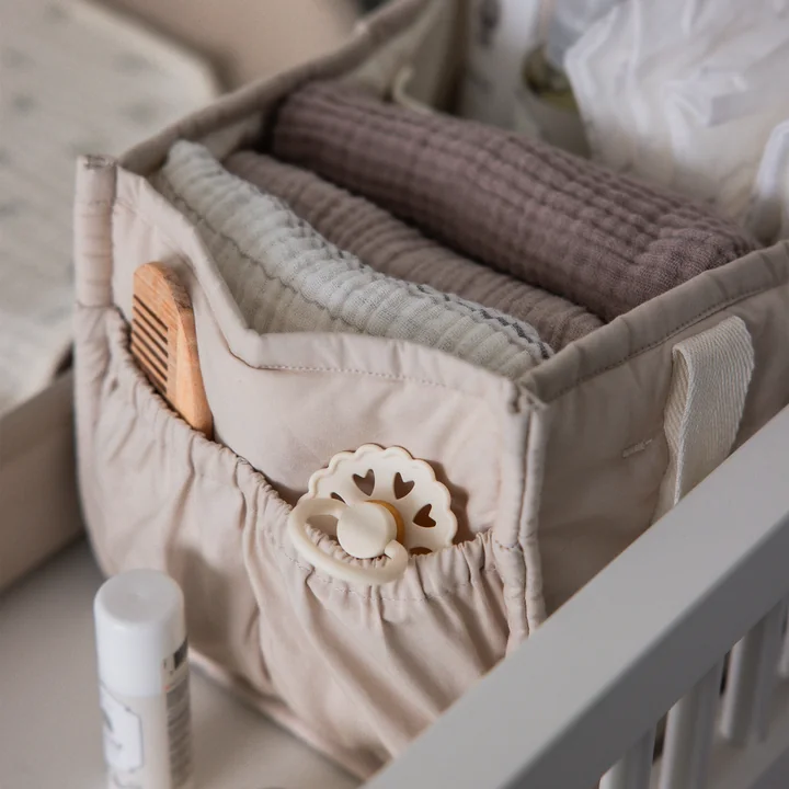 Sebra - Panier pour accessoires de change, beige « morning »