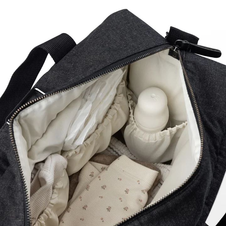 Sebra - Sac à langer « On-the-go », gris foncé chiné