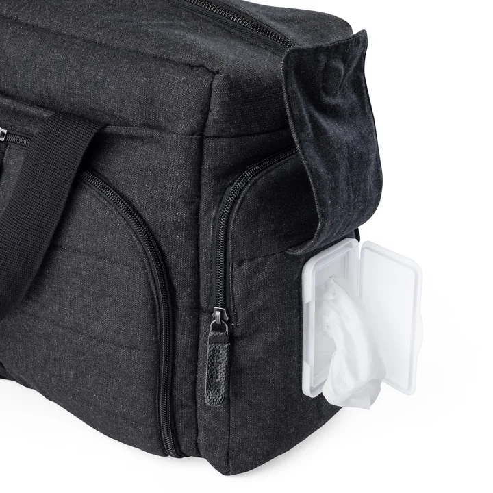Sebra - Sac à langer « On-the-go », gris foncé chiné