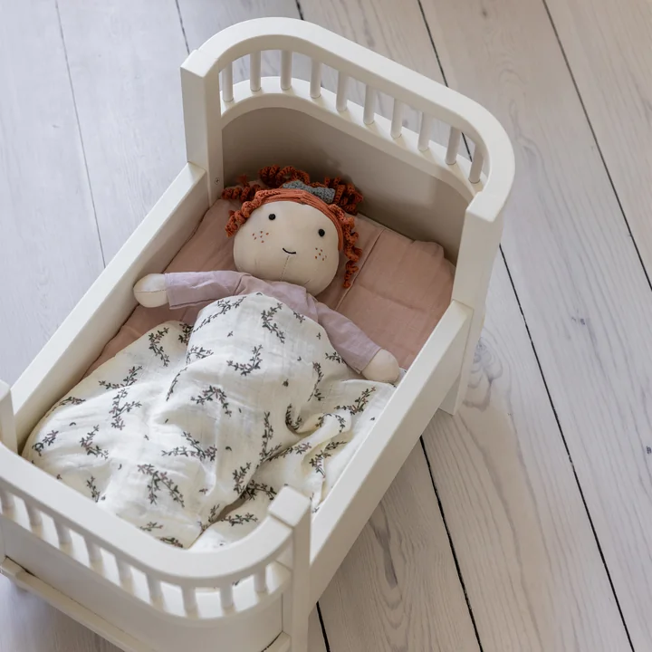 Sebra - Lit de poupée et matelas, blanc