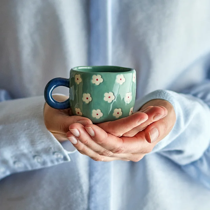 Bloomingville - Nini Tasse, fleur, bleu