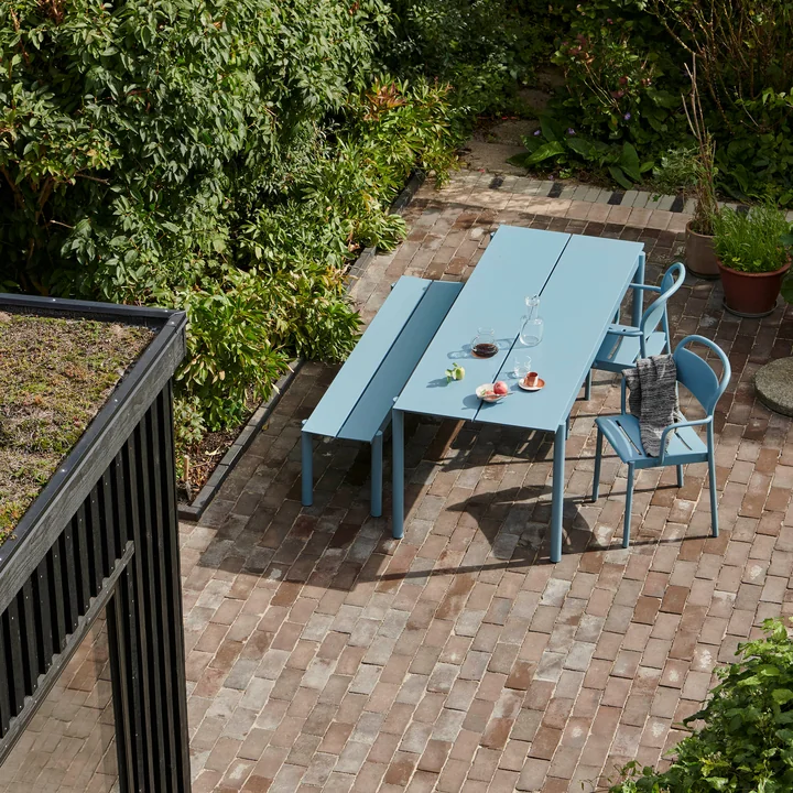 Muuto - Linear Steel Armchair & Banc & Table