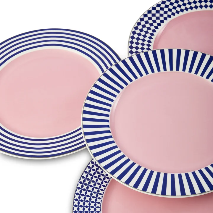 POLSPOTTEN - Aunty Dinner Plates, Ø 27 cm, set de 4 pièces