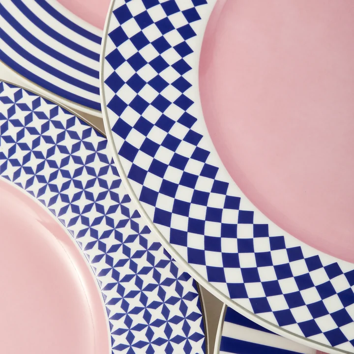 POLSPOTTEN - Aunty Dinner Plates, Ø 27 cm, set de 4 pièces
