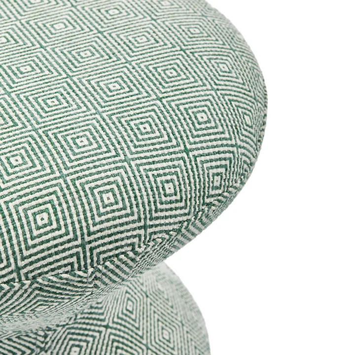 POLSPOTTEN - Zig Zag Tabouret Soft, vert clair