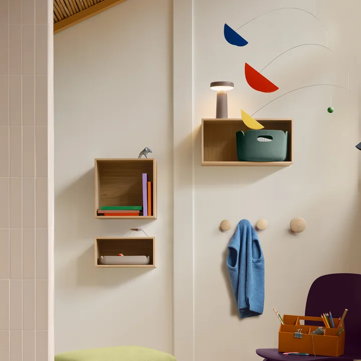 Muuto - Mini Stacked System module d'étagère, petit / chêne