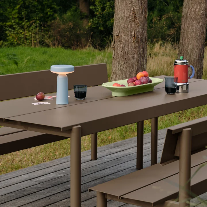 Muuto - Ease Portable LED Outdoor Lampe à batterie, bleu clair